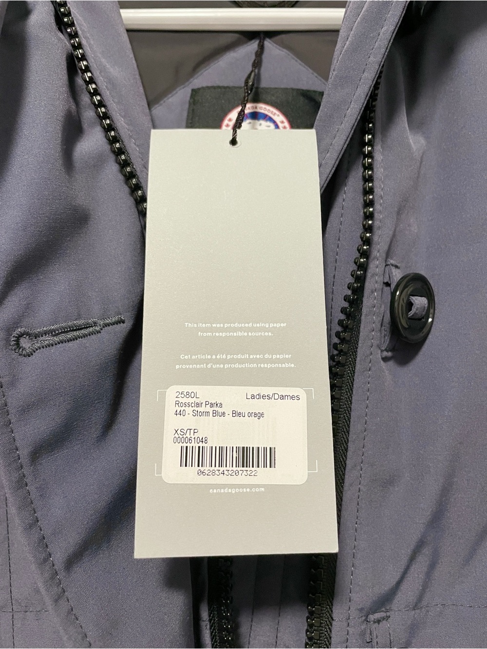 Canada Goose Storm Blue Rossclair Parka - Women's